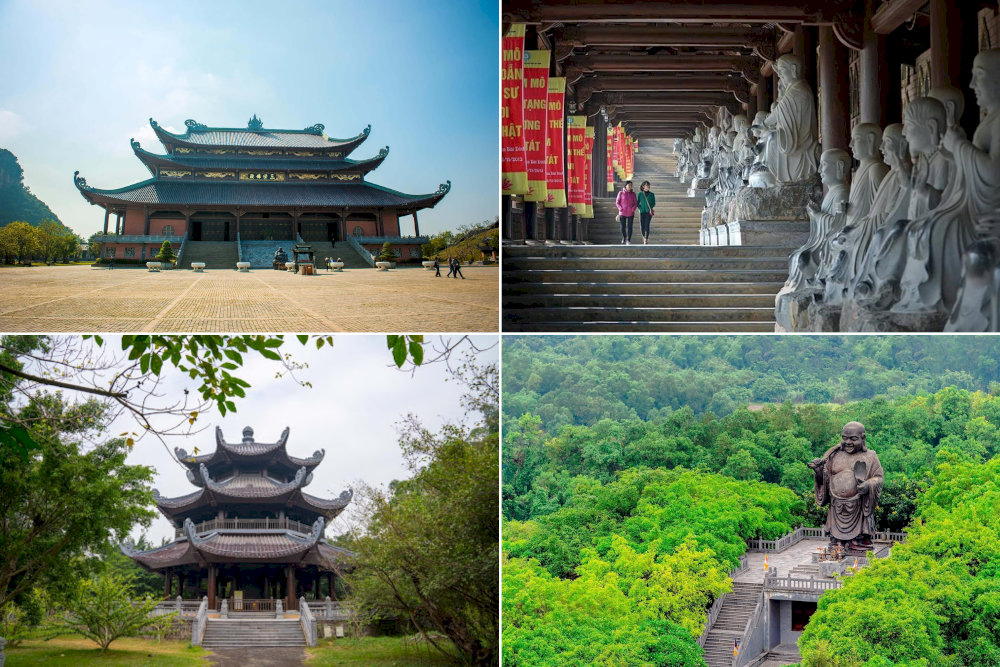 The new Bai Dinh Pagoda is a grand complex featuring numerous impressive Buddhist structures 
